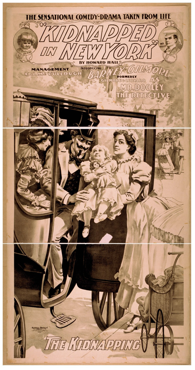 Plakat für den Film *Entführt in New York*, das eine Gruppe von beunruhigten Menschen in einem Fahrzeug zeigt, mit dem Titel quer darüber und einem ernsten, gedämpften Farbschema.