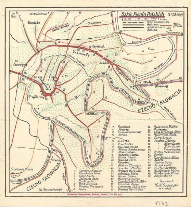 Detailierte alte Karte von Szczecin, Polen, mit Hervorhebung der Bahnstrecke mit Straßen, Gebäuden und Sehenswürdigkeiten.
