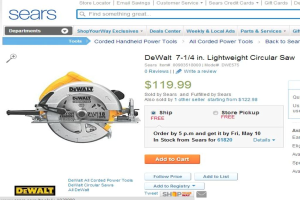 Eine Webseite mit Text und einem Bild einer Maschine.