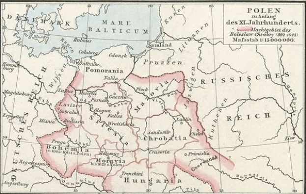 Detailierte Landkarte von Polen und Ungarn mit Grenzen, wichtigen Städten und Ländernamen in Textform.